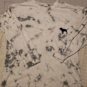 PINK Long Sleeve Campus Tee